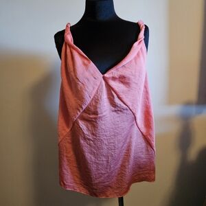Talbots Pink Crinkle Cloth Women's Top Size 12